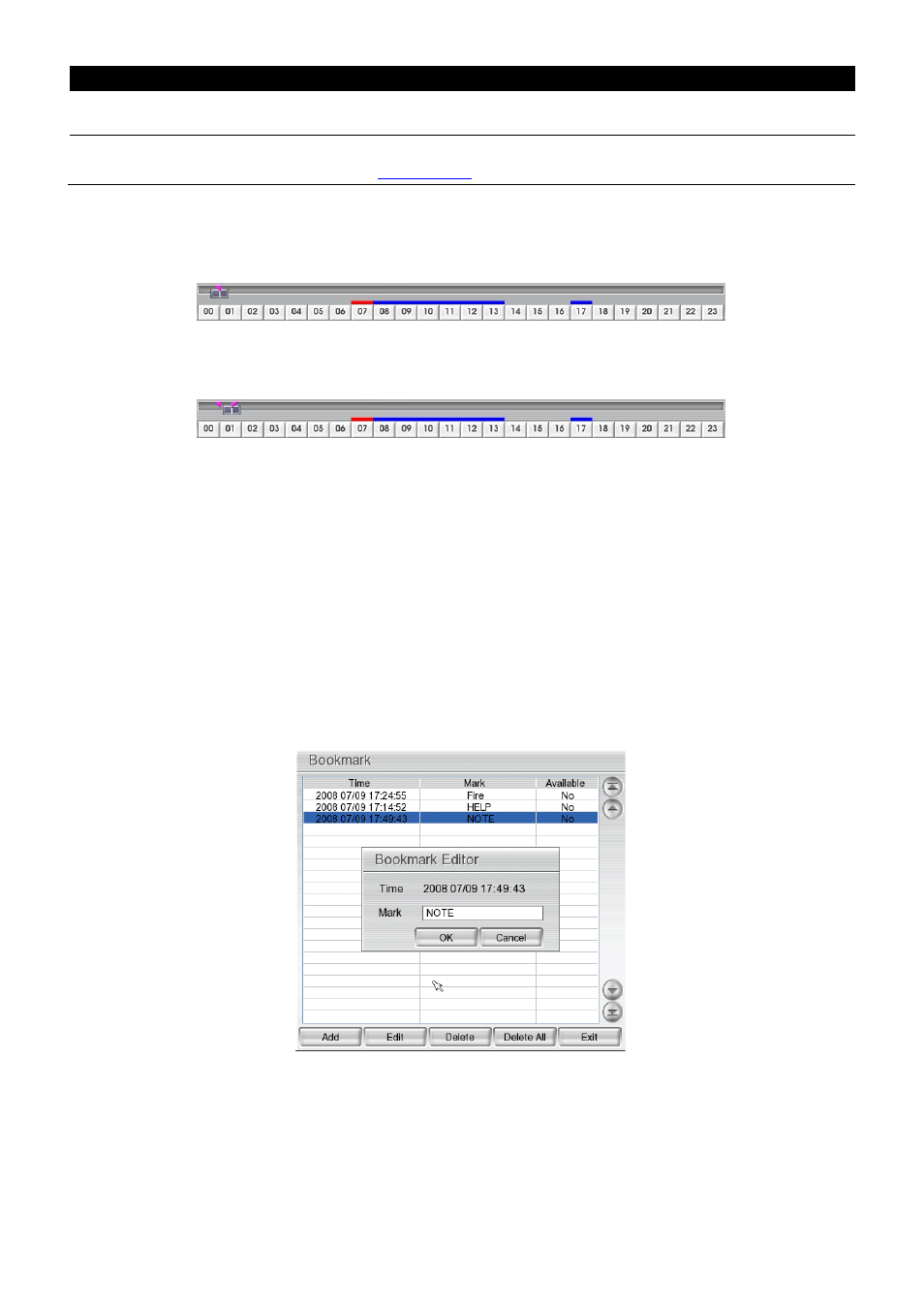 To bookmark a video section, Chapter 2.4.1, Chapter 2.4.2 | AVer EXR6004-WiFi User Manual | Page 25 / 111
