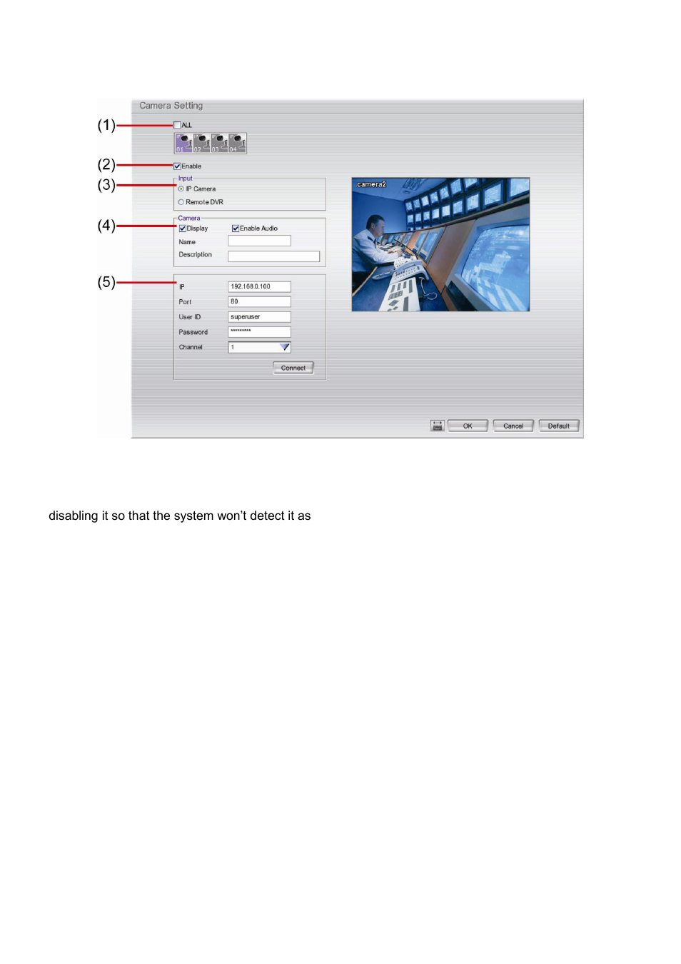 To setup camera from the remote dvr, 2 to setup camera from the remote dvr | AVer EXR6004-WiFi User Manual | Page 35 / 111