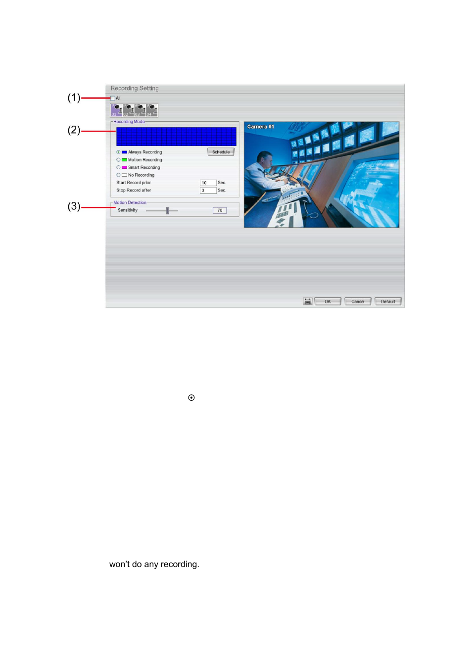 Recording setup | AVer EXR6004-WiFi User Manual | Page 36 / 111