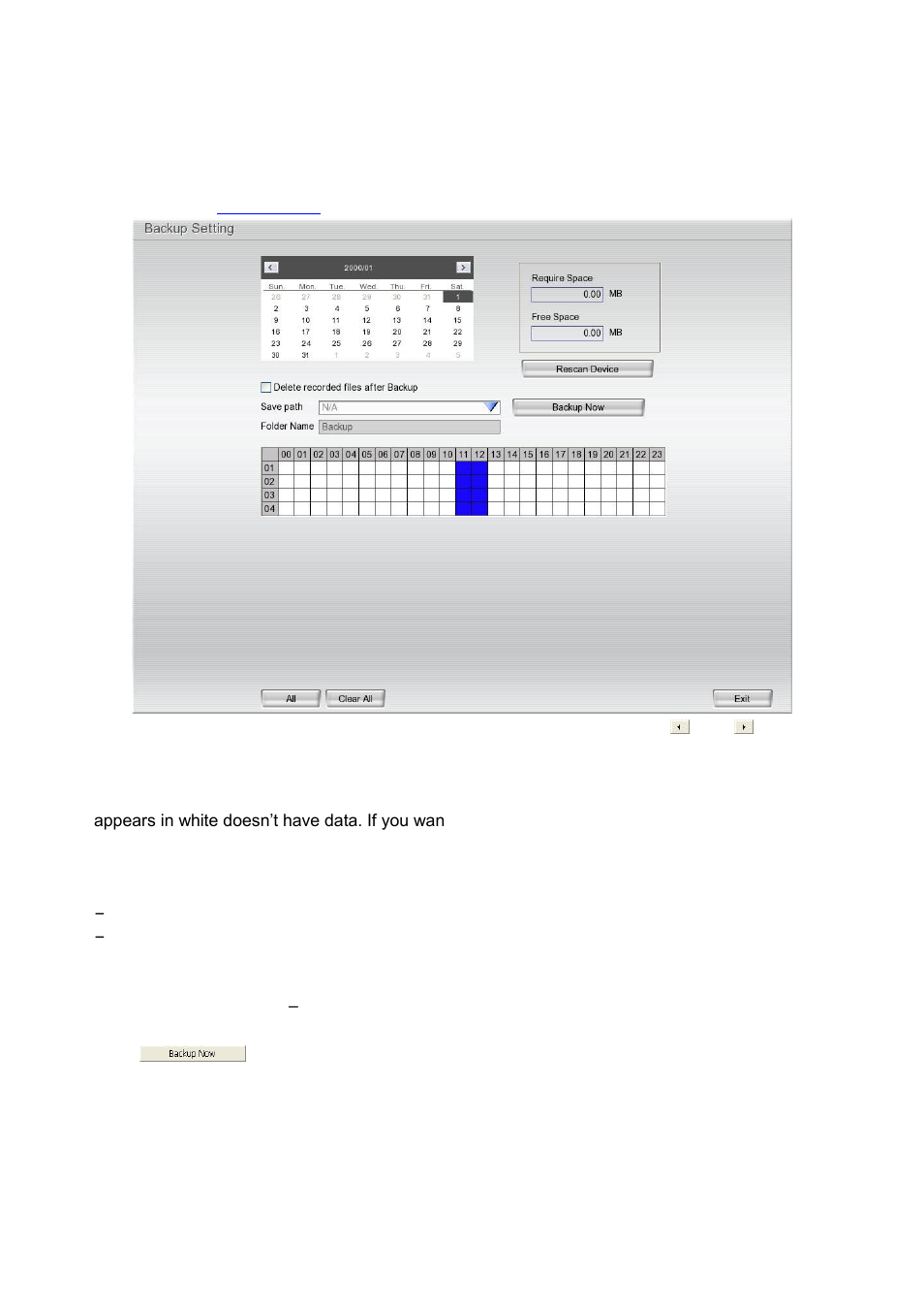 Backup setup | AVer EXR6004-WiFi User Manual | Page 41 / 111