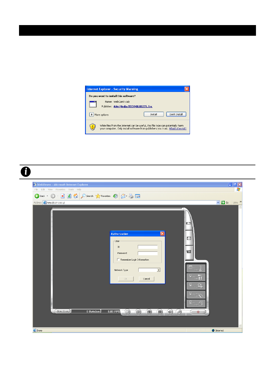 Using the remote programs, Chapter 6, Familiarizing the buttons in webviewer | Chapter 6 using the remote programs | AVer EXR6004-WiFi User Manual | Page 62 / 111