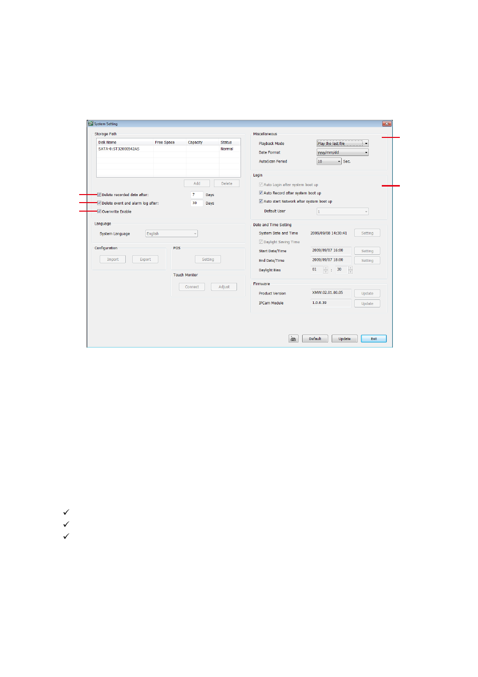 To setup remote system setting, System setting, Chapter 6.1.1 | 1 to setup remote system setting, 1 system setting | AVer EXR6004-WiFi User Manual | Page 65 / 111