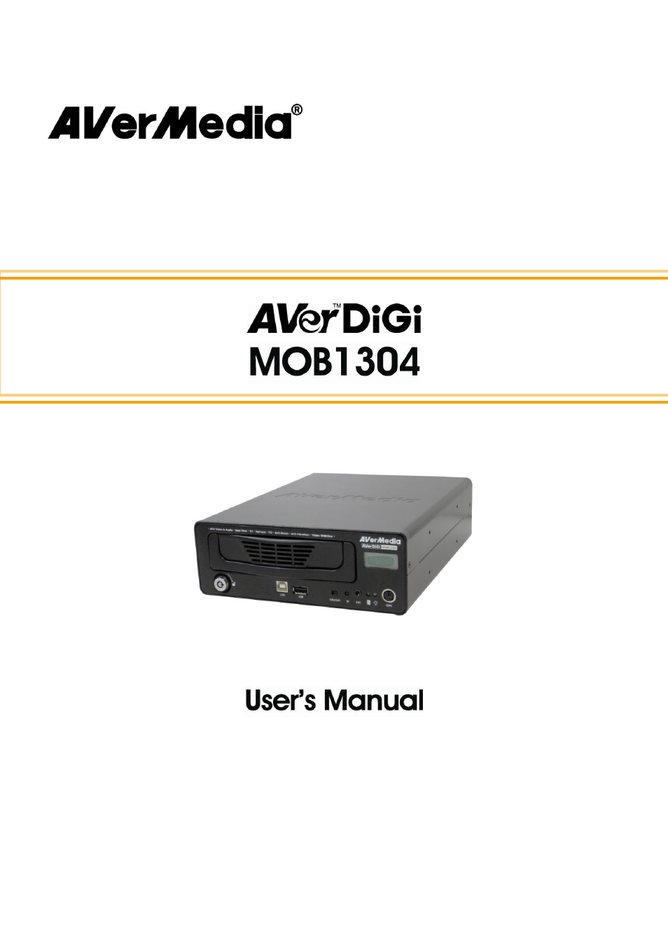 AVer MOB1304 User Manual | 68 pages