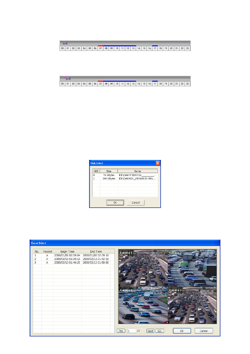 2 playback dvr recorded file from hard disk, To cut and save the portion of the recorded video, Playback dvr recorded file from hard disk | Chapter 4.3.2, Chapter 4.3.1 | AVer MOB1304 User Manual | Page 60 / 68