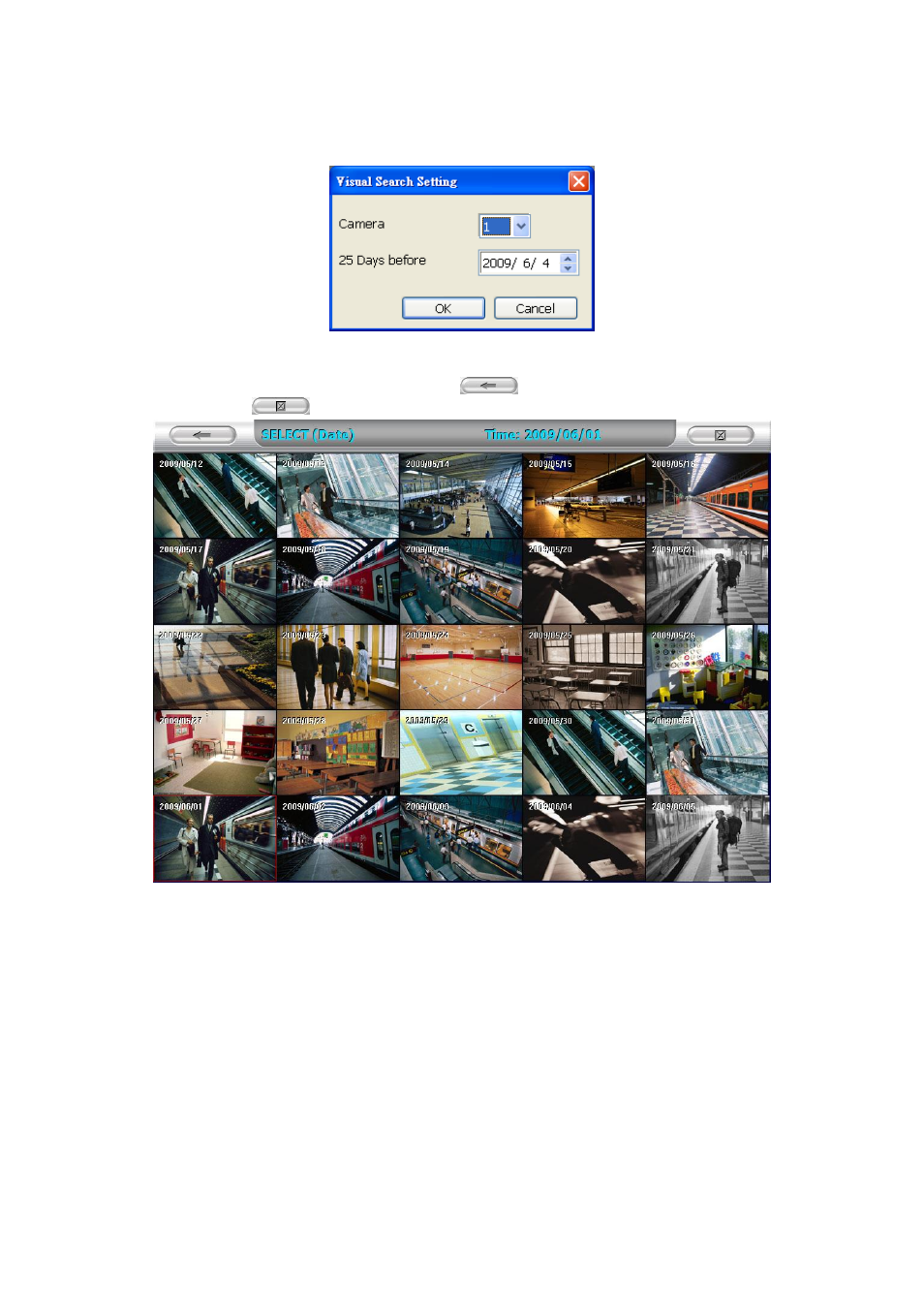 To search using the visual search, Chapter 7.4.1.1, 1 to search using the visual search | AVer MXR6008 User Manual | Page 112 / 149