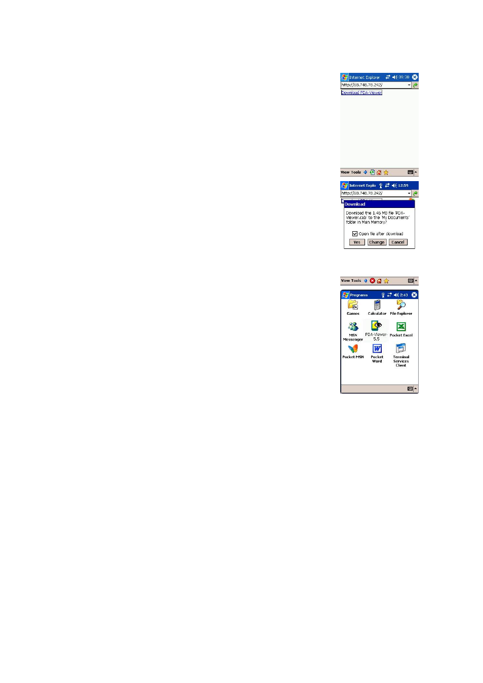 To install pdaviewer from the internet, 2 to install pdaviewer from the internet | AVer MXR6008 User Manual | Page 120 / 149