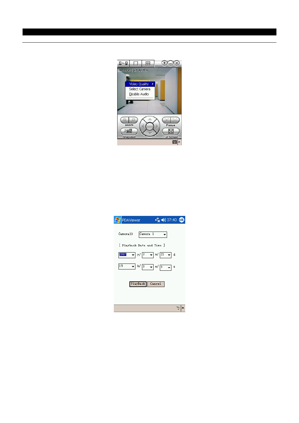 To playback in pdaviewer, 3 to playback in pdaviewer | AVer MXR6008 User Manual | Page 122 / 149