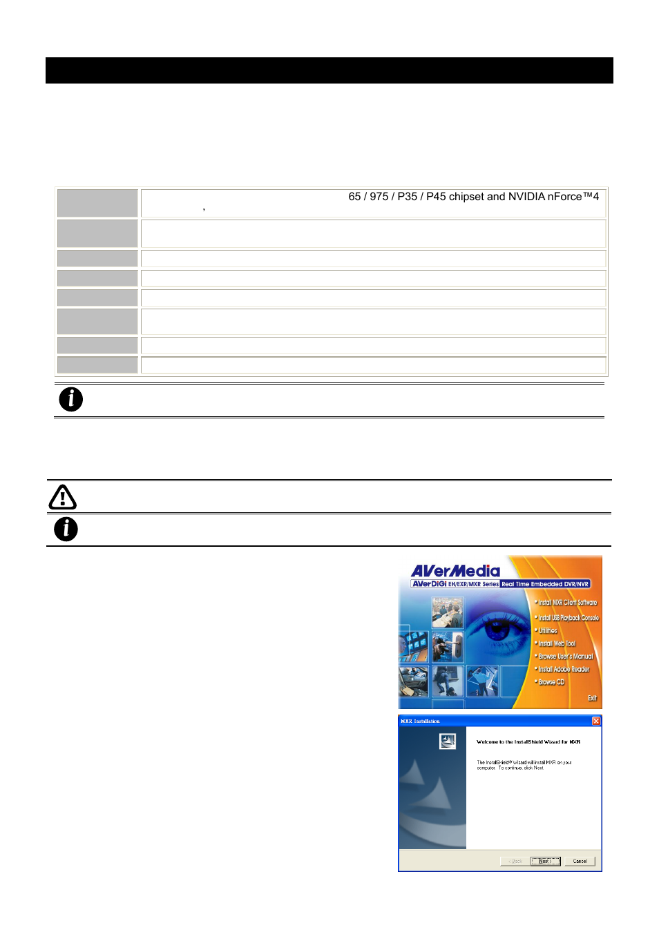 Operating the dvr unit, System requirement, Install the mxr client software | Chapter 2, Chapter 2 operating the dvr unit, 1 system requirement, 2 install the mxr client software | AVer MXR6008 User Manual | Page 13 / 149