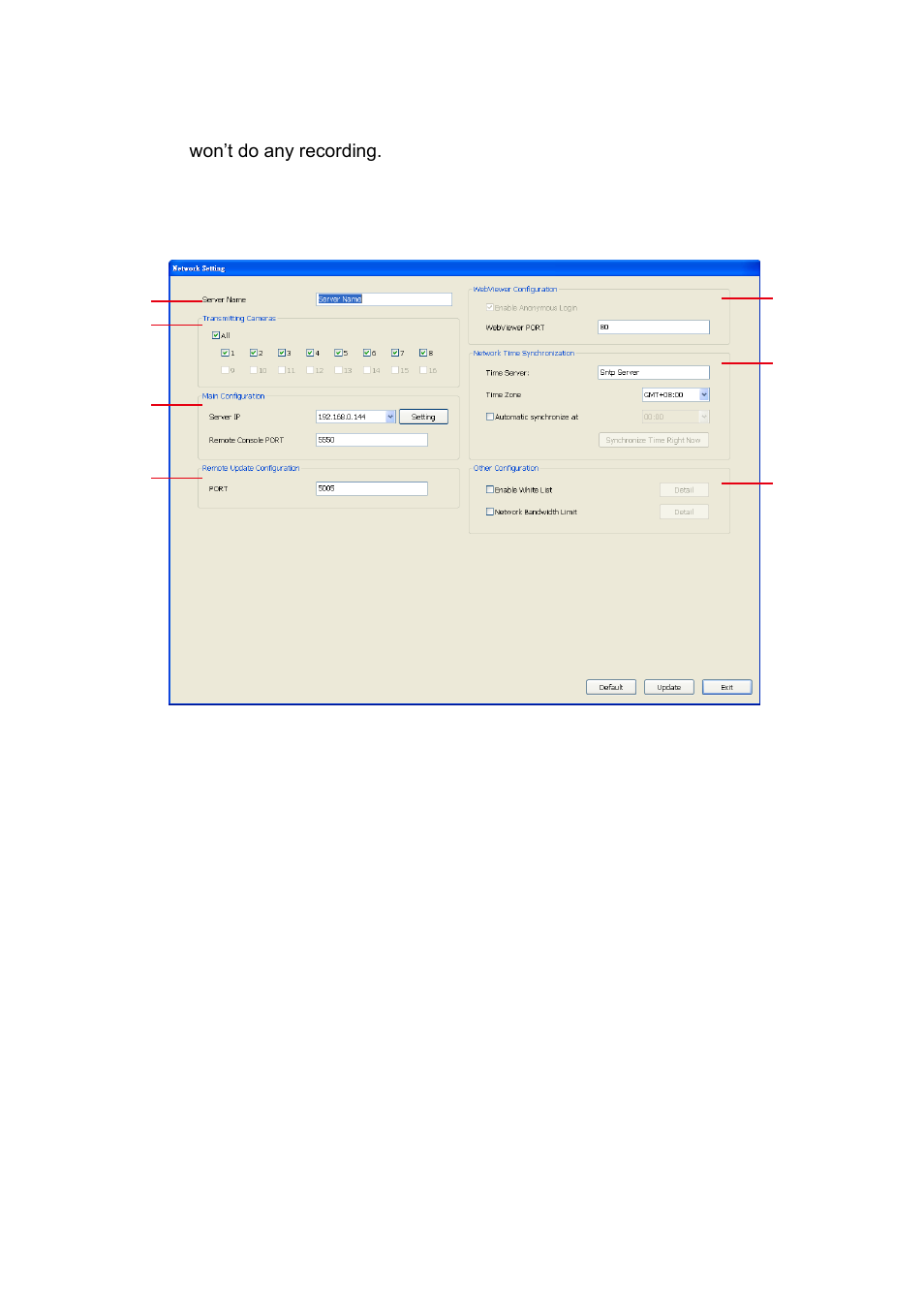 Network setting, 4 network setting | AVer MXR6008 User Manual | Page 132 / 149