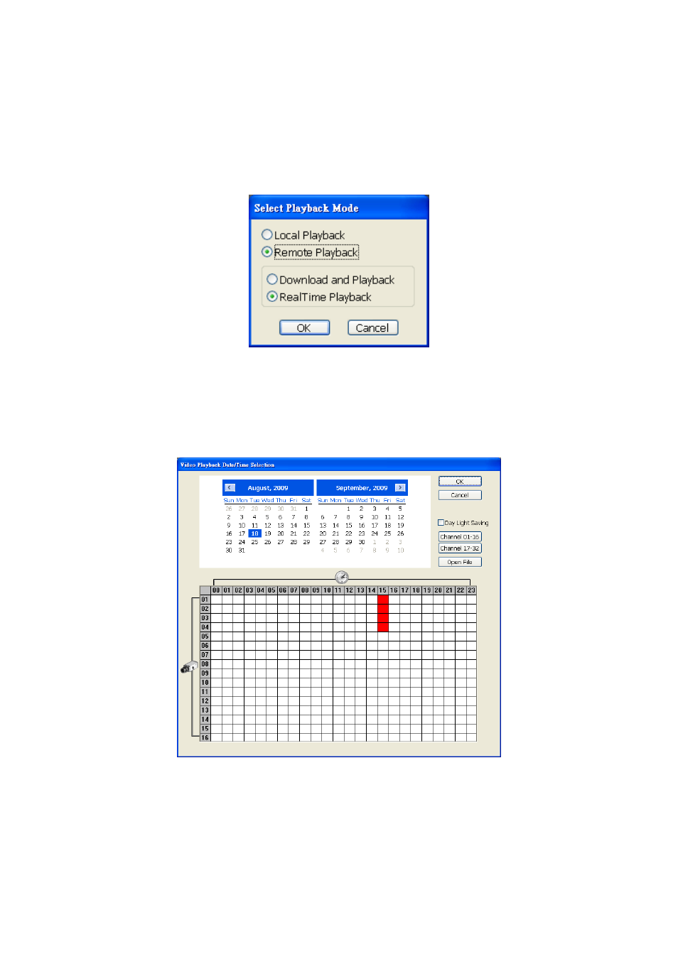 To playback the recorded video, Playback in local playback mode, Chapter 2.6 | 6 to playback the recorded video, 1 playback in local playback mode | AVer MXR6008 User Manual | Page 27 / 149