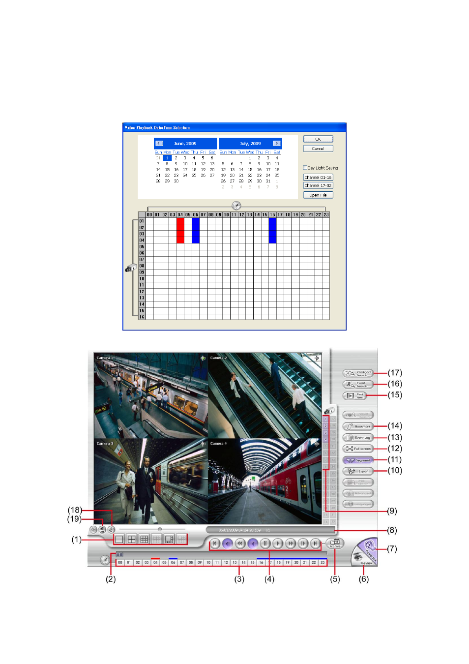 Playback in realtime playback mode, 3 playback in realtime playback mode | AVer MXR6008 User Manual | Page 33 / 149