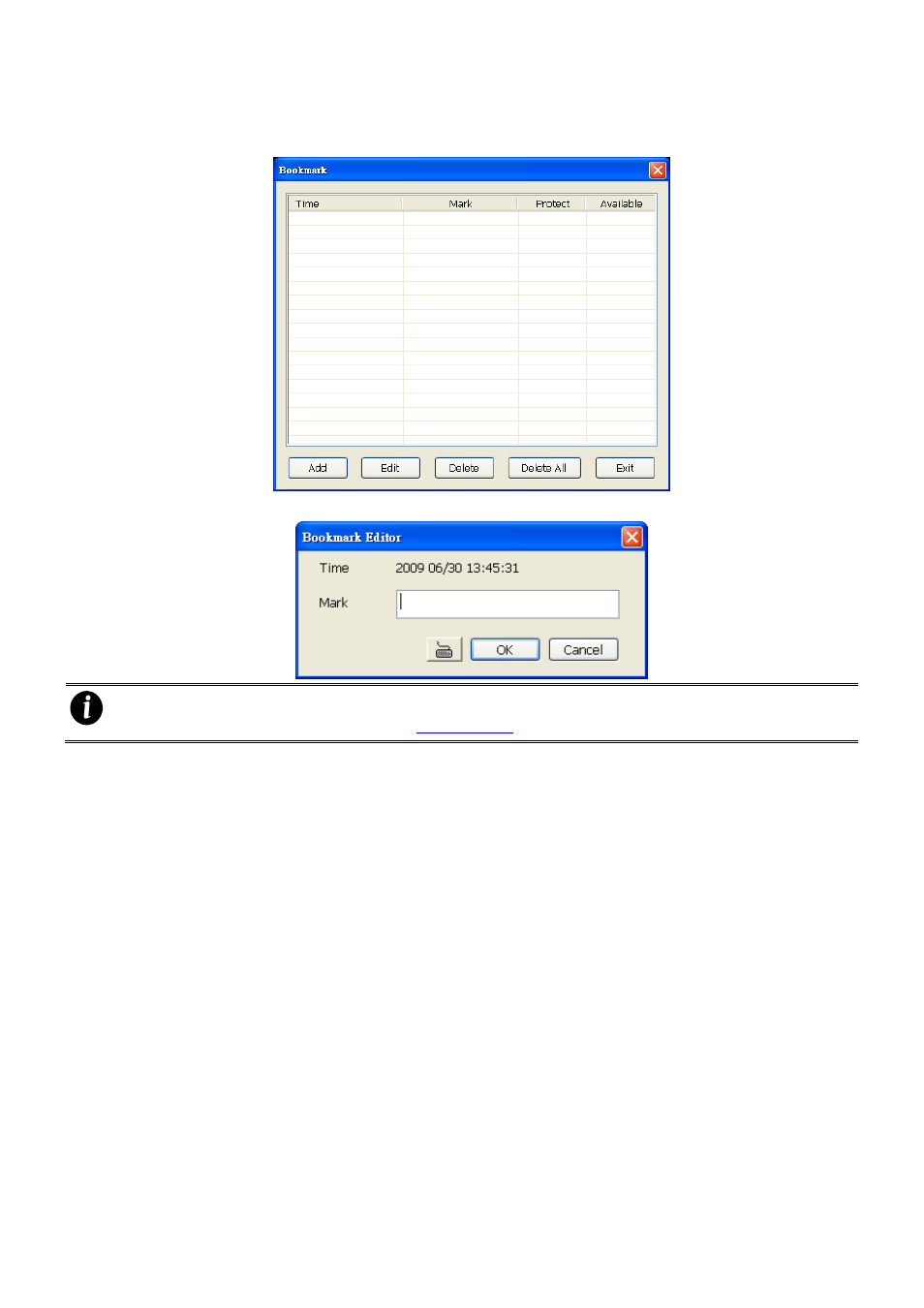 To bookmark a video section, Chapter | AVer MXR6008 User Manual | Page 38 / 149