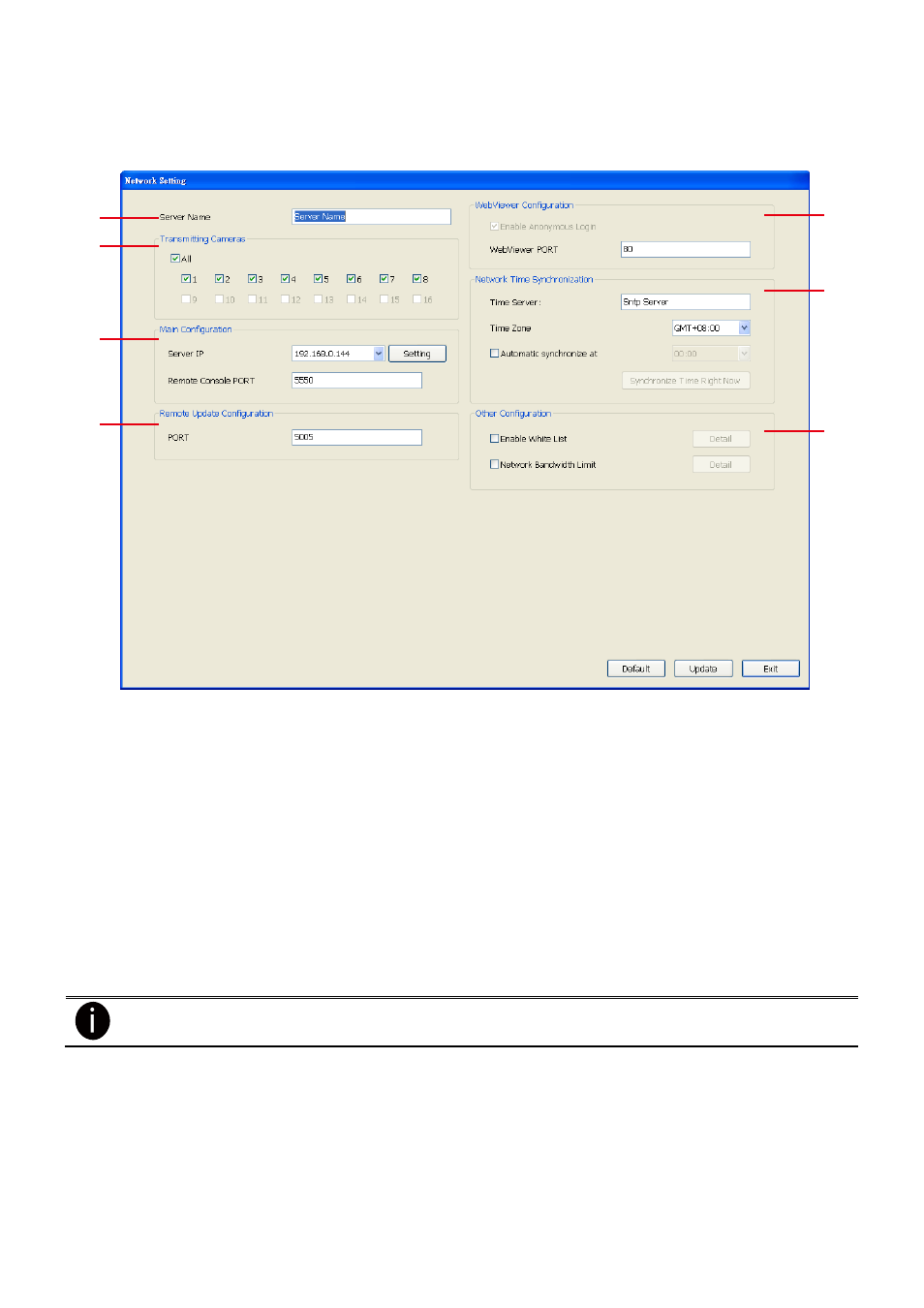 Network setting, 6 network setting | AVer MXR6008 User Manual | Page 54 / 149