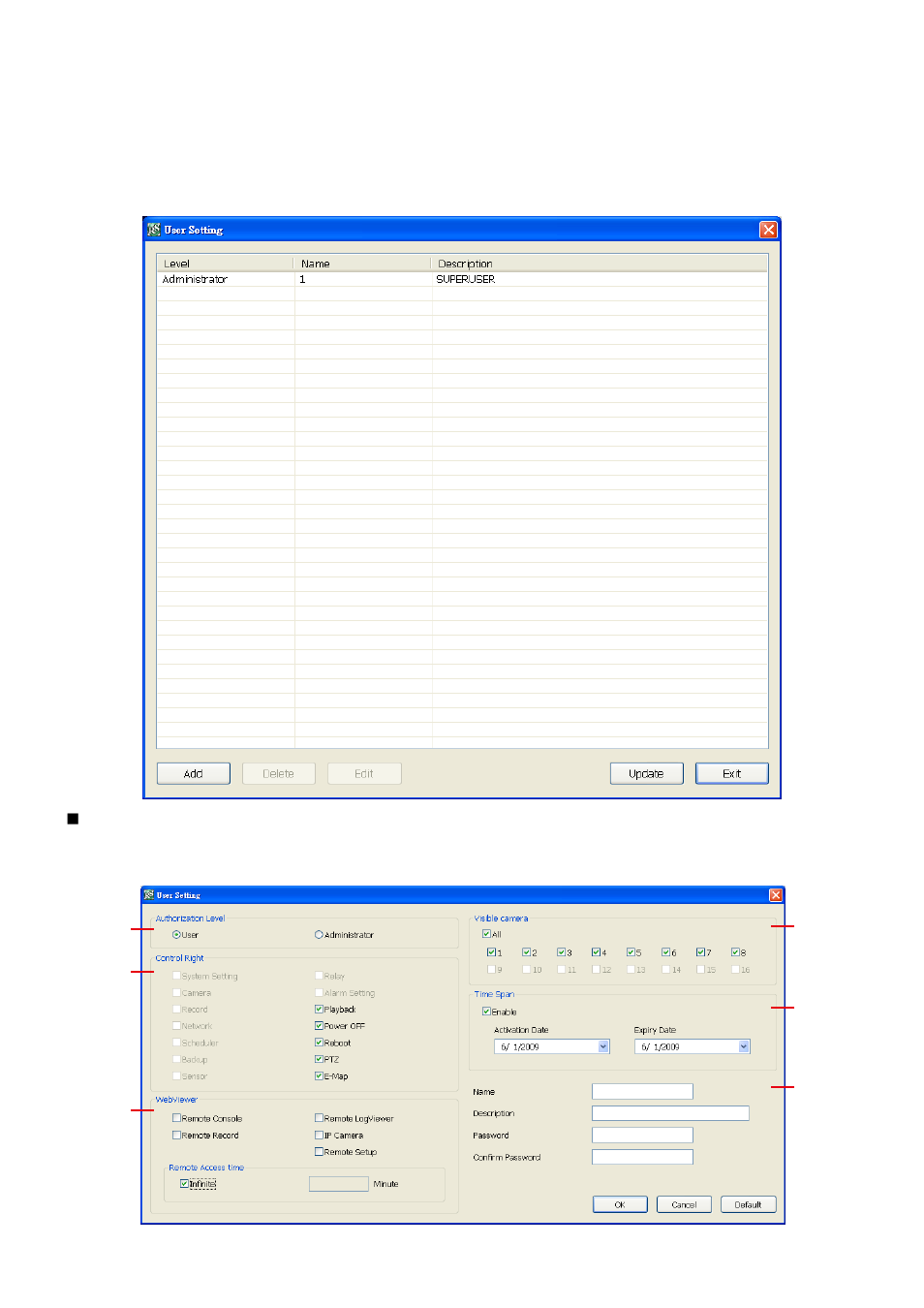 User setting, 12 user setting | AVer MXR6008 User Manual | Page 68 / 149