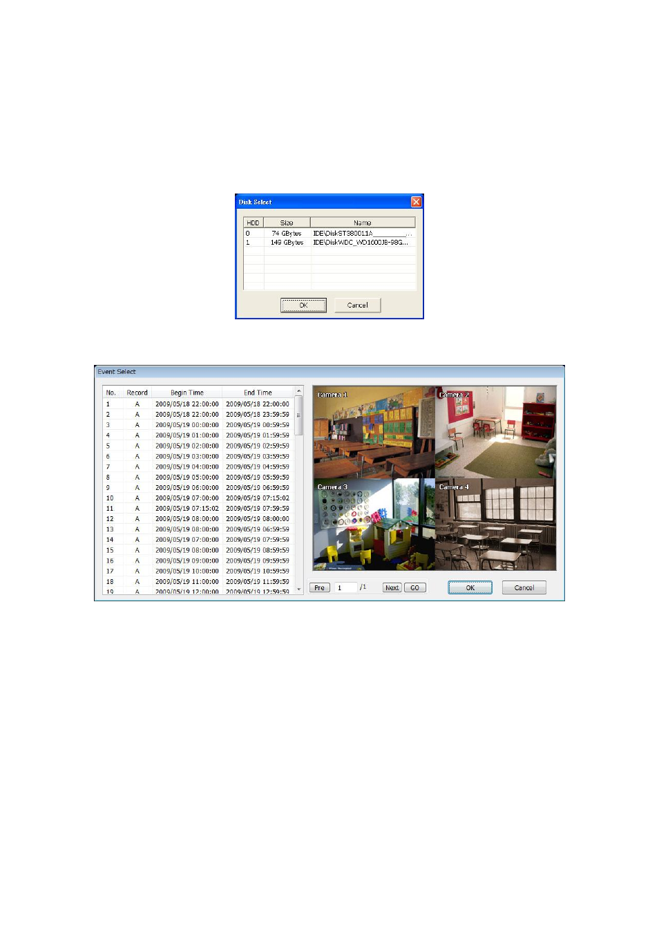 Playback dvr recorded file from hard disk, Chapter 4.3.2, 2 playback dvr recorded file from hard disk | AVer MXR6008 User Manual | Page 74 / 149