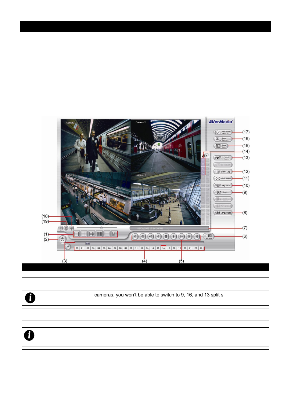 Playback backup video, Familiarizing qplayer functionbuttons, Chapter 5 | Chapter 5 playback backup video, 1 familiarizing qplayer functionbuttons | AVer MXR6008 User Manual | Page 77 / 149