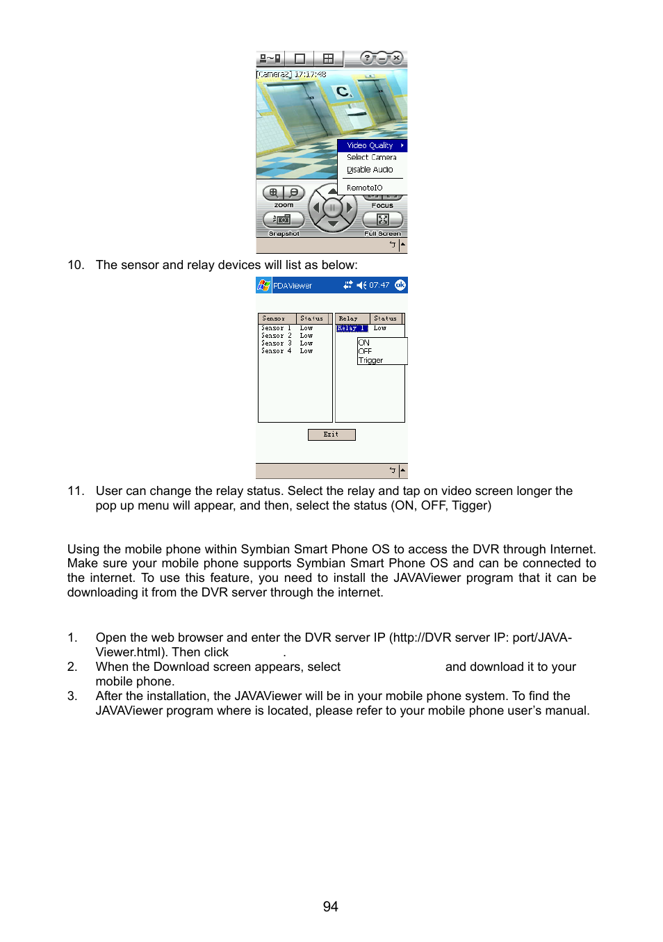 8 using javaviewer to access dvr server, Using javaviewer to access dvr server, To install javaviewer from the dvr server | AVer NX8000 User Manual | Page 101 / 116