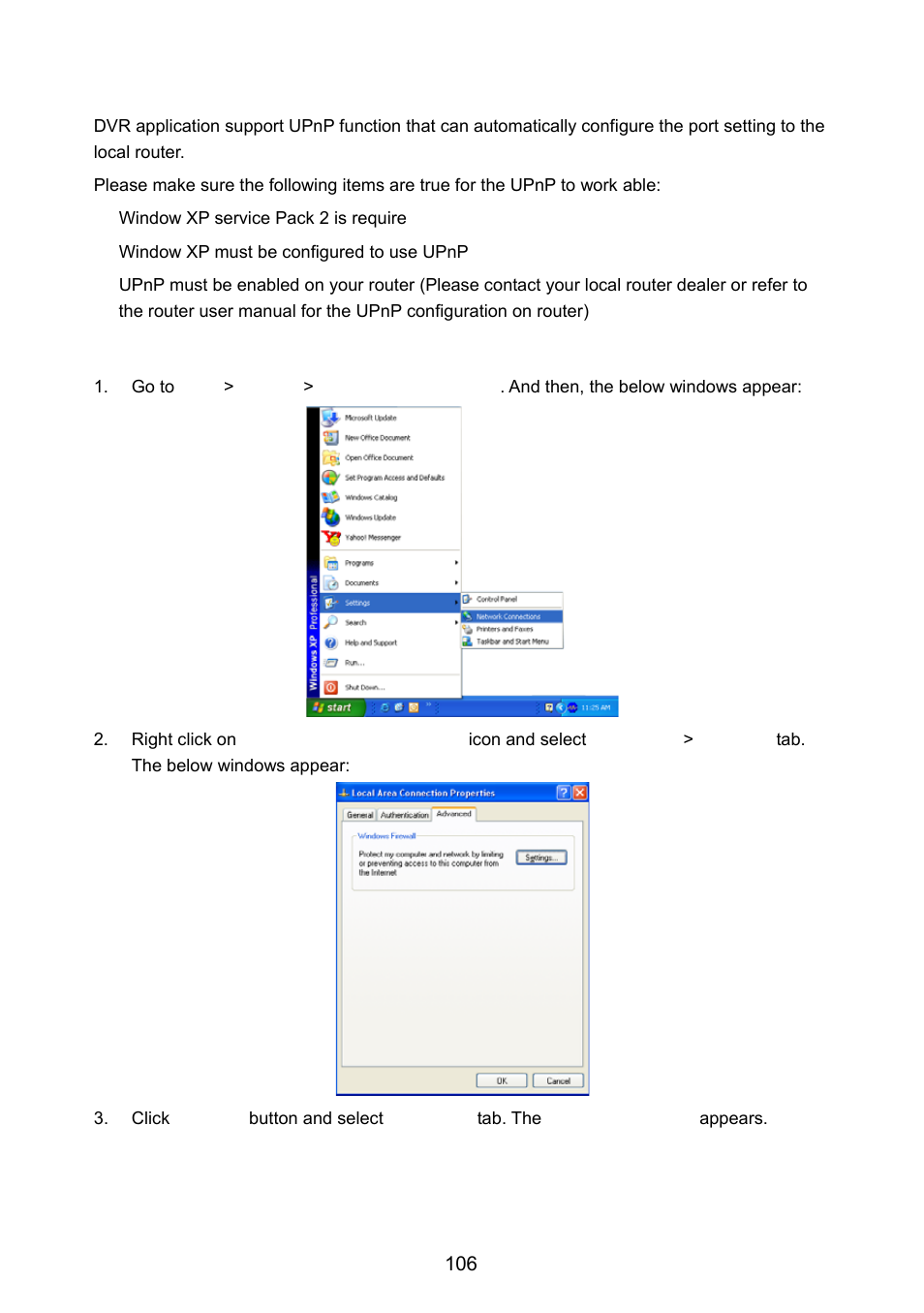 Enabling upnp in window xp, Appendix b configure upnp | AVer NX8000 User Manual | Page 113 / 116