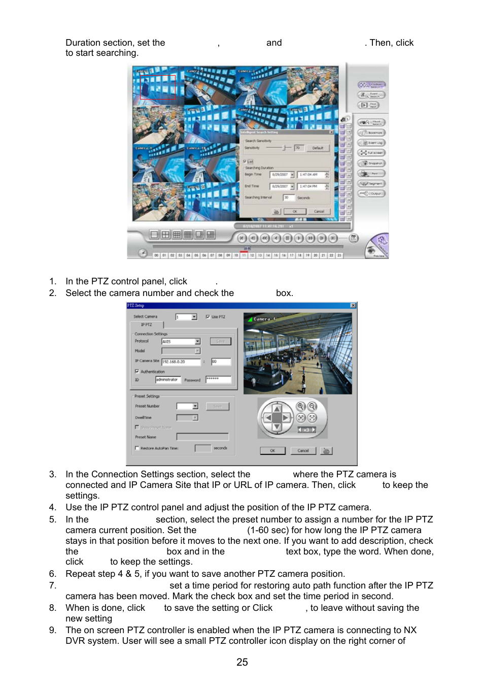 13 to setup the ip ptz camera, To setup the ptz/ip ptz camera | AVer NX8000 User Manual | Page 32 / 116