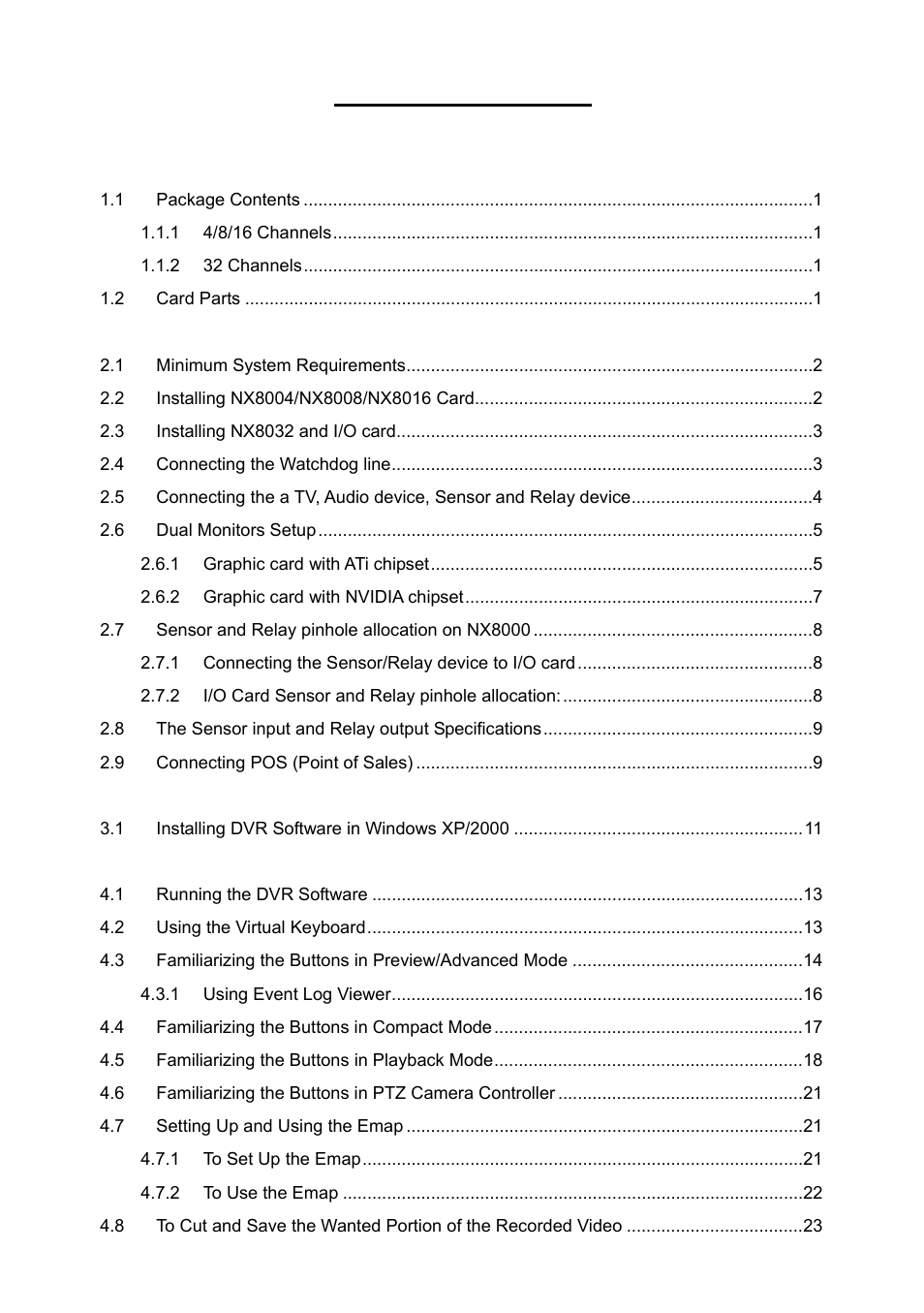 AVer NX8000 User Manual | Page 4 / 116