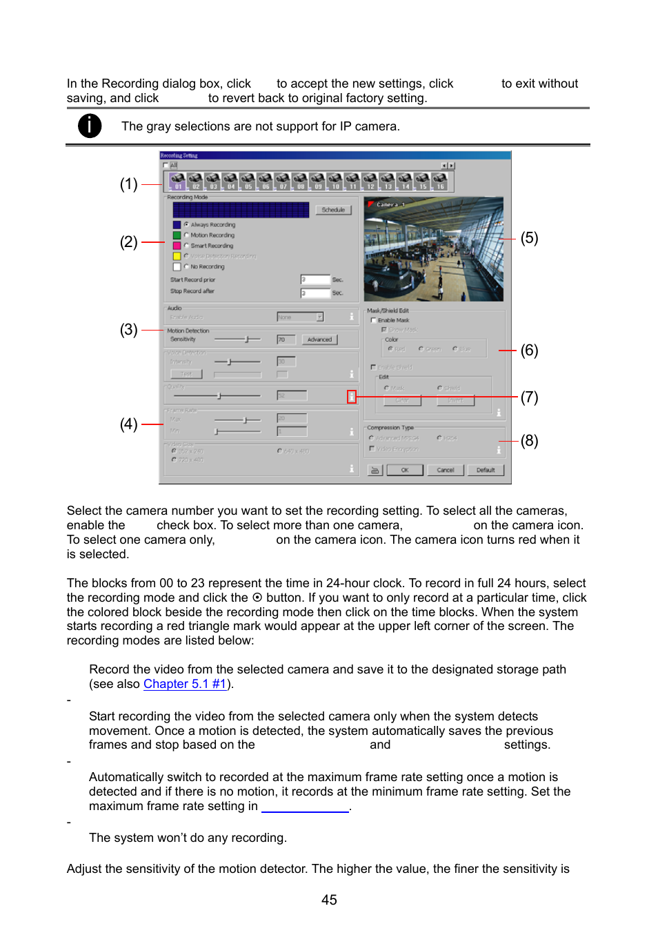 3 recording setting, Recording setting | AVer NX8000 User Manual | Page 52 / 116