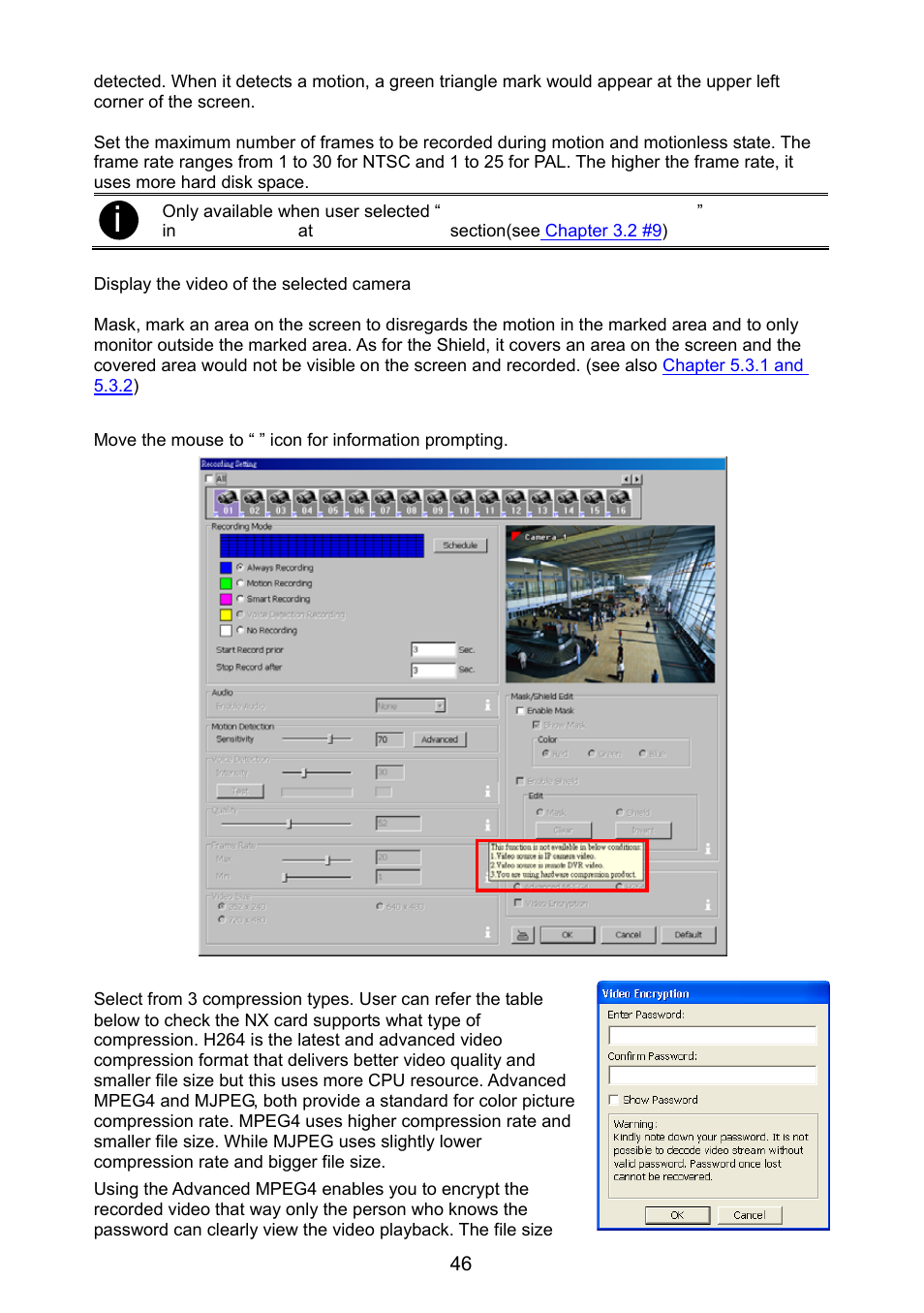 Rate setting in, 5) frame rate | AVer NX8000 User Manual | Page 53 / 116