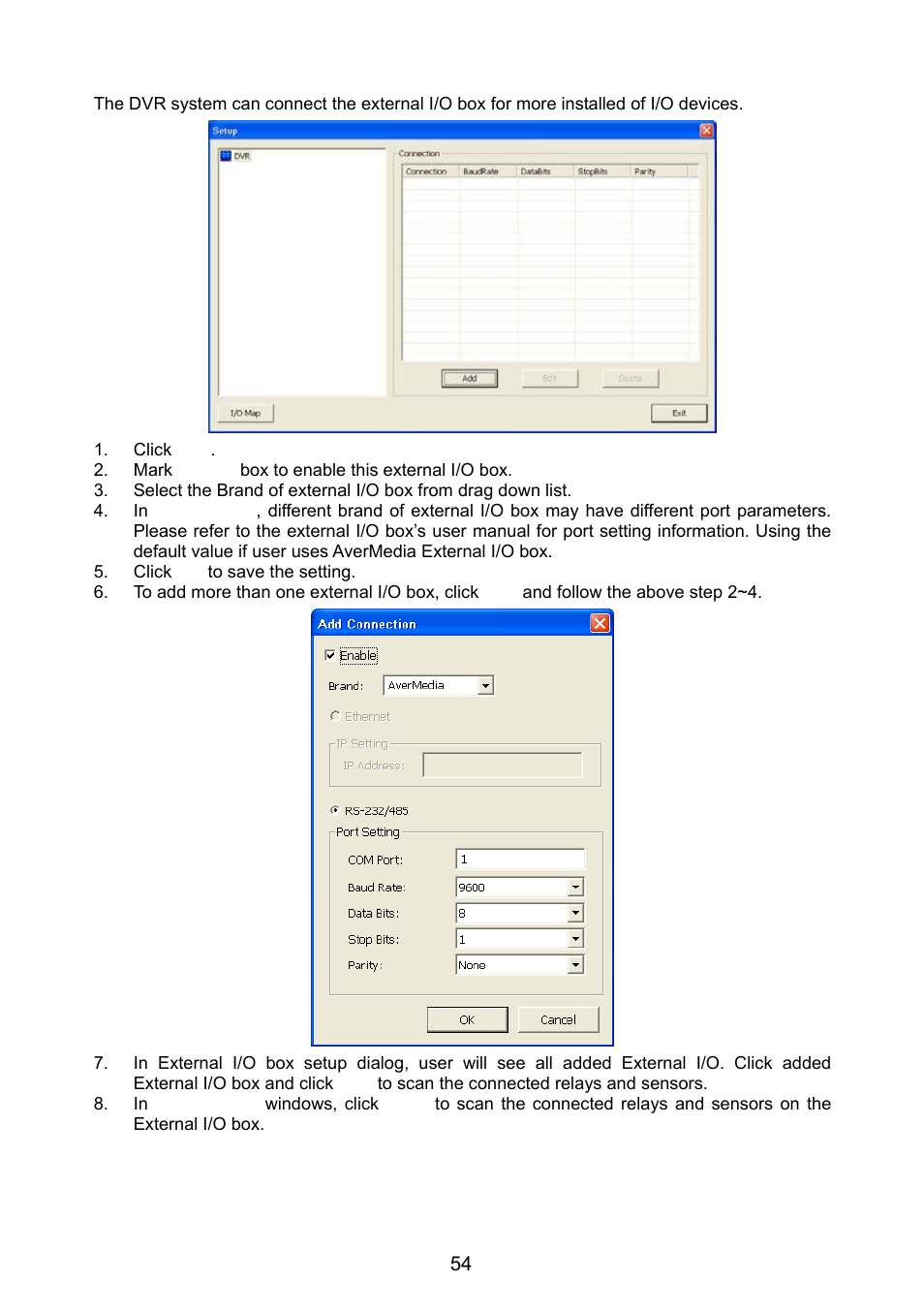 To setup external i/o box | AVer NX8000 User Manual | Page 61 / 116