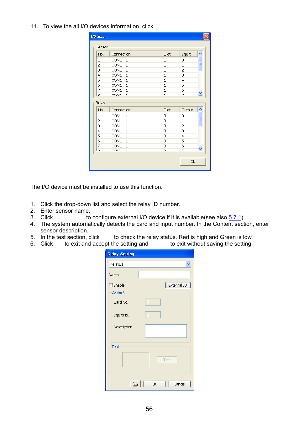 8 relay setting, Relay setting | AVer NX8000 User Manual | Page 63 / 116