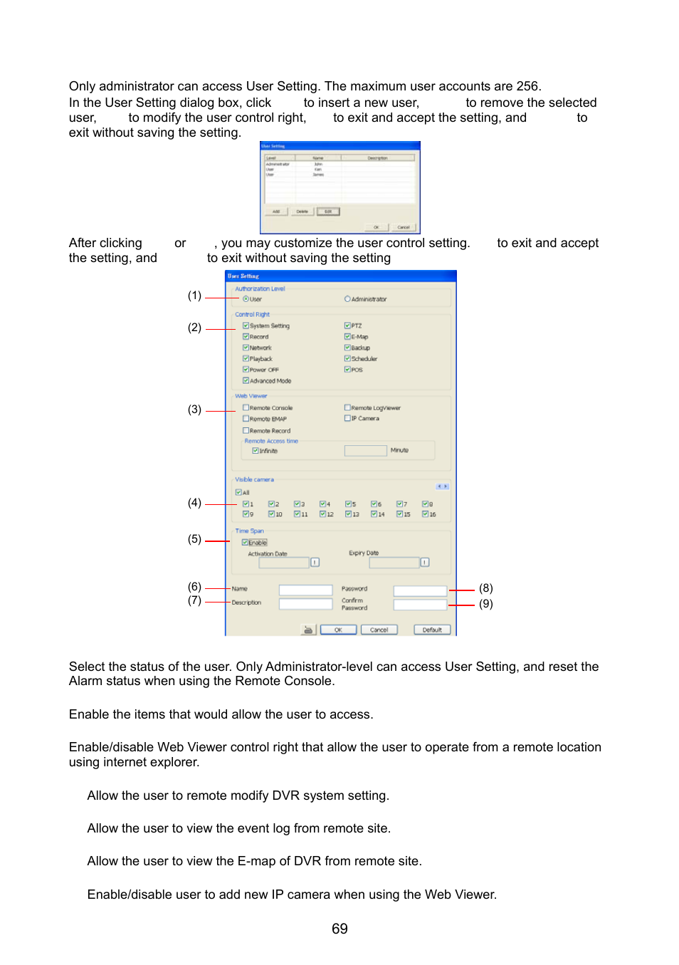 10 user setting, User setting | AVer NX8000 User Manual | Page 76 / 116
