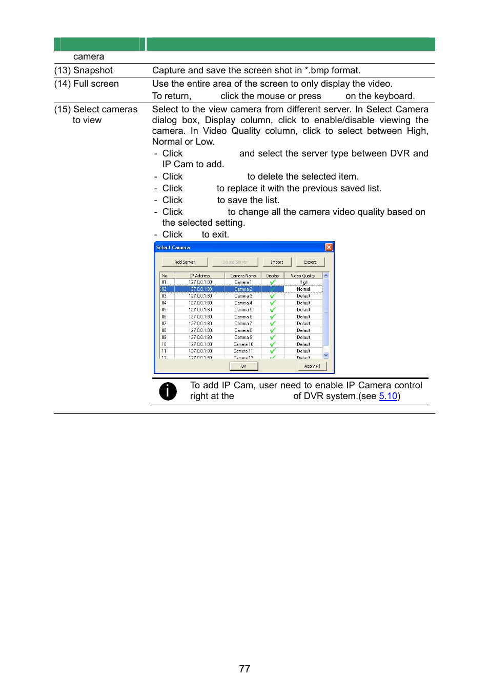 Server settings (see also, Chapter 8.1.1 | AVer NX8000 User Manual | Page 84 / 116