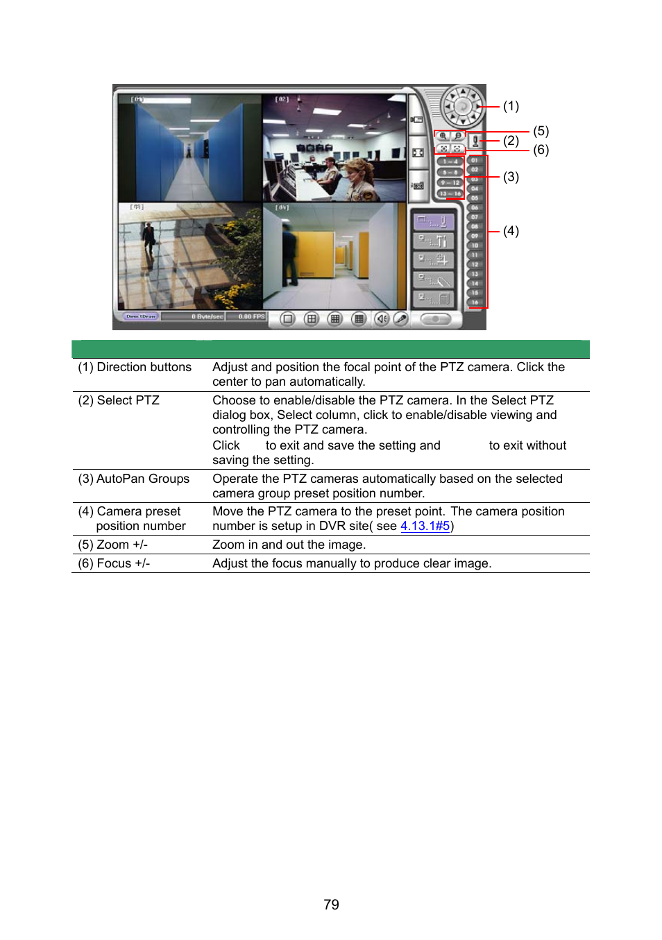 2 familiarizing the webviewer ptz buttons, Familiarizing the webviewer ptz buttons | AVer NX8000 User Manual | Page 86 / 116