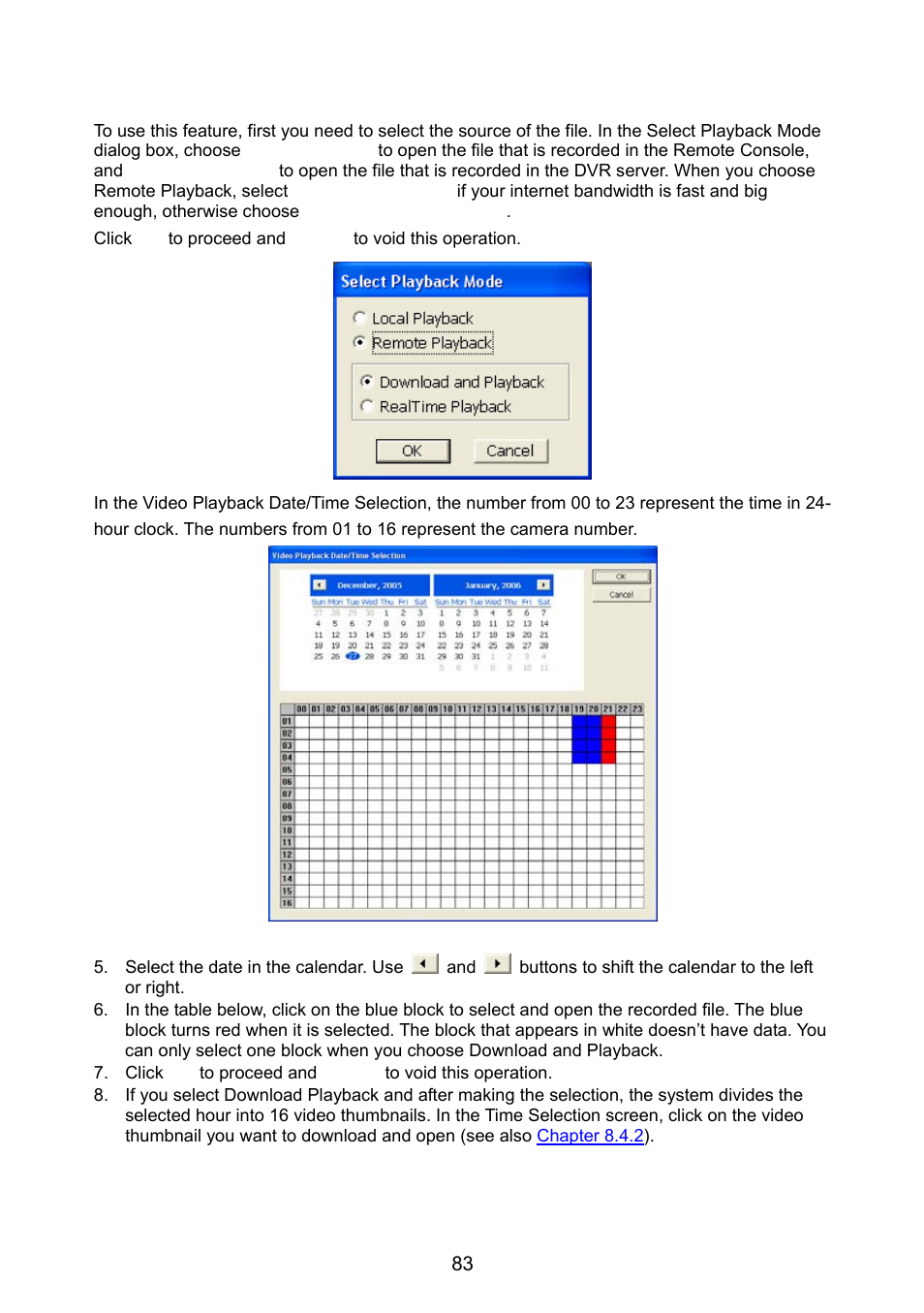 5 using the remote playback, Using the remote playback | AVer NX8000 User Manual | Page 90 / 116