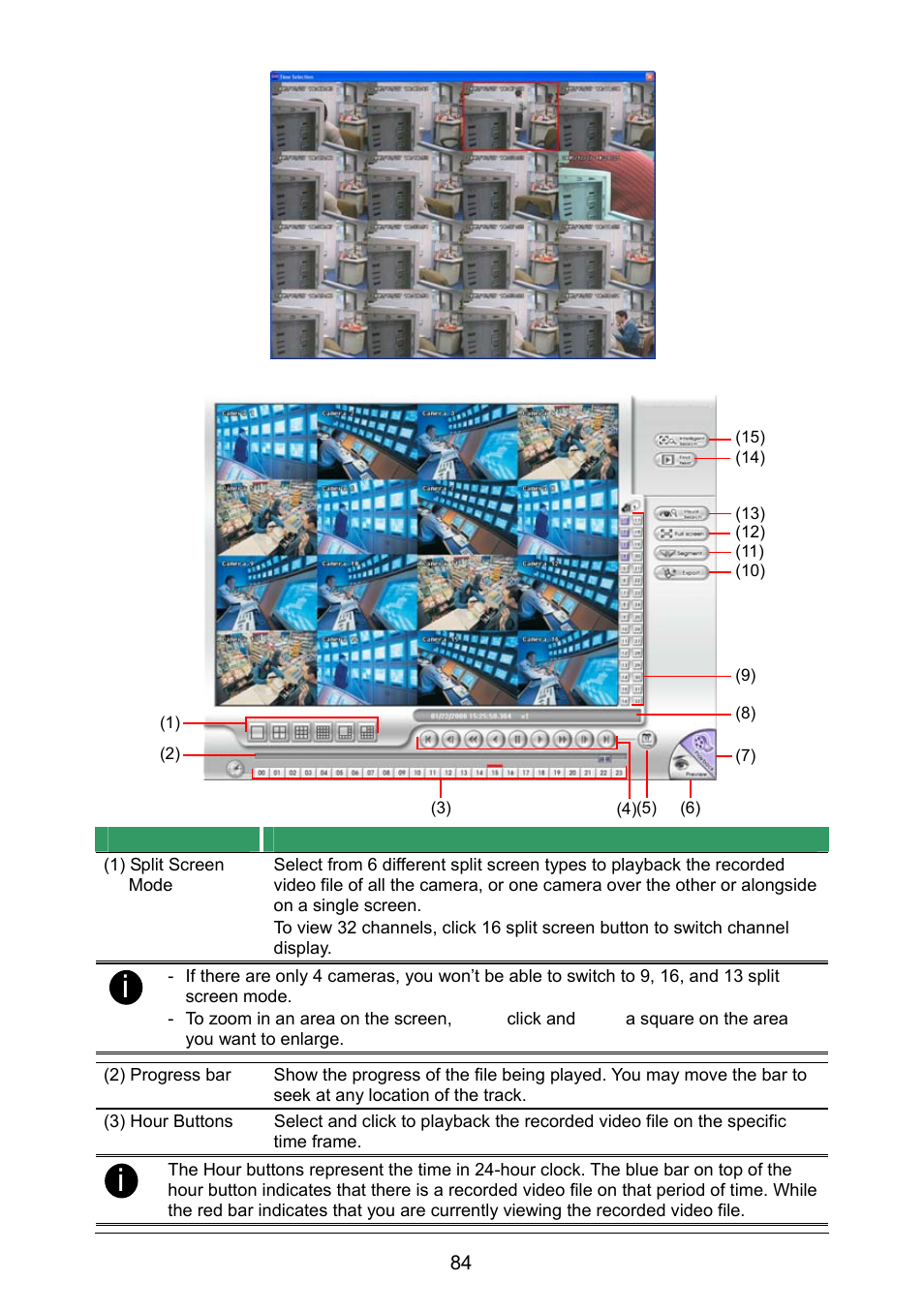 1 familiarizing the local playback buttons, Familiarizing the local playback buttons | AVer NX8000 User Manual | Page 91 / 116