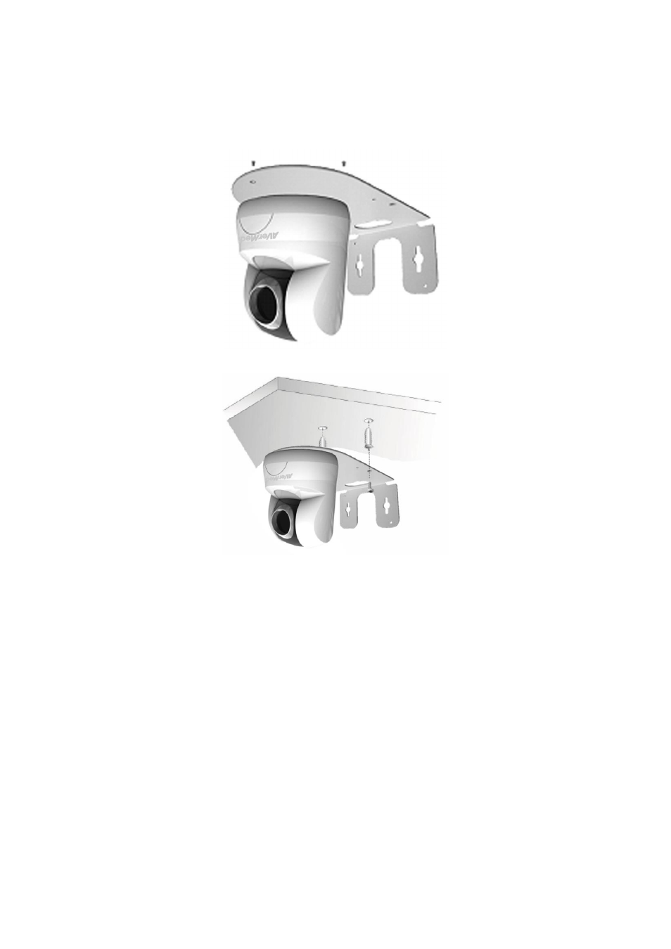 Mounting the camera, Ceiling mount | AVer SF0311H-Z10 IP Cam User Manual | Page 11 / 82