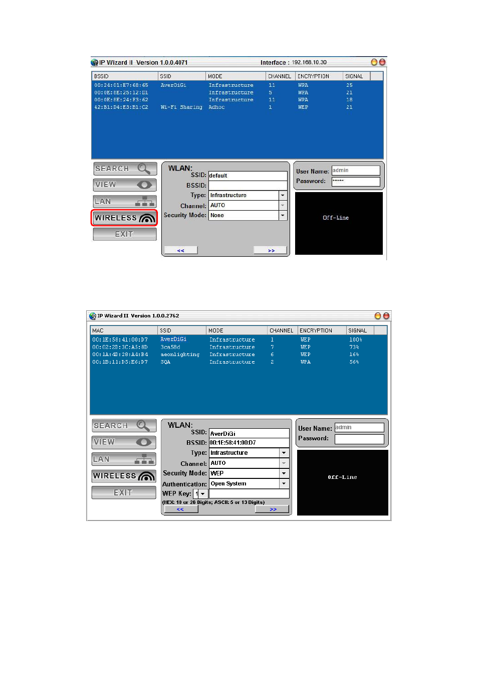 Wireless (for wireless model only) | AVer SF0311H-Z10 IP Cam User Manual | Page 17 / 82