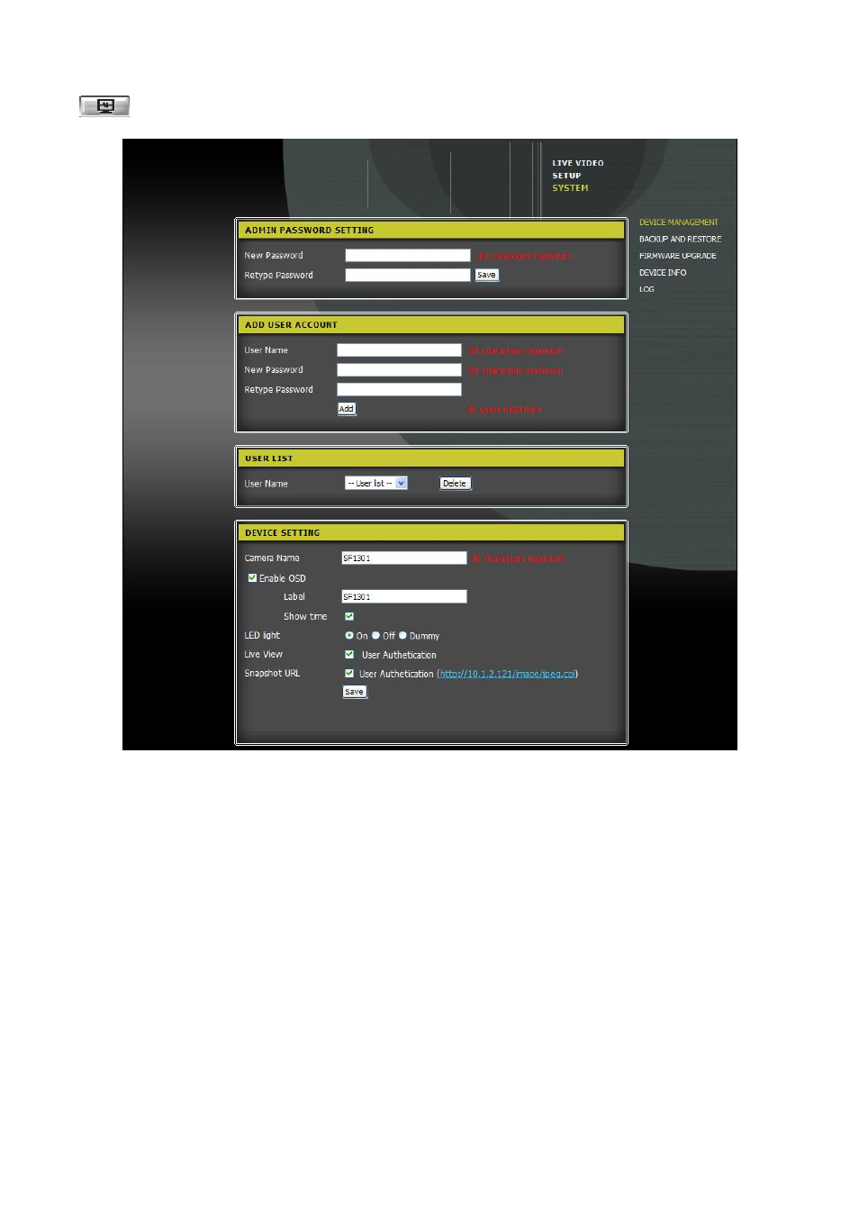 4 system configuration | AVer SF1031W User Manual | Page 44 / 68