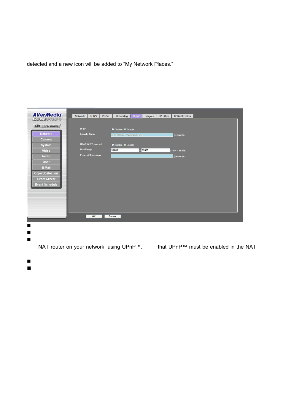 Upnp | AVer SF1311H-D User Manual | Page 29 / 76