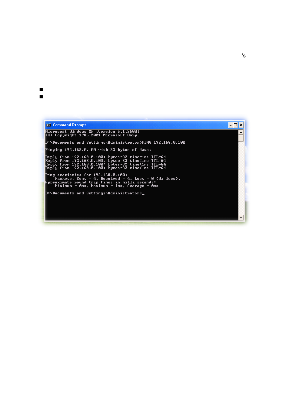 Appendix c: ping ip address | AVer SF1311H-D User Manual | Page 58 / 76