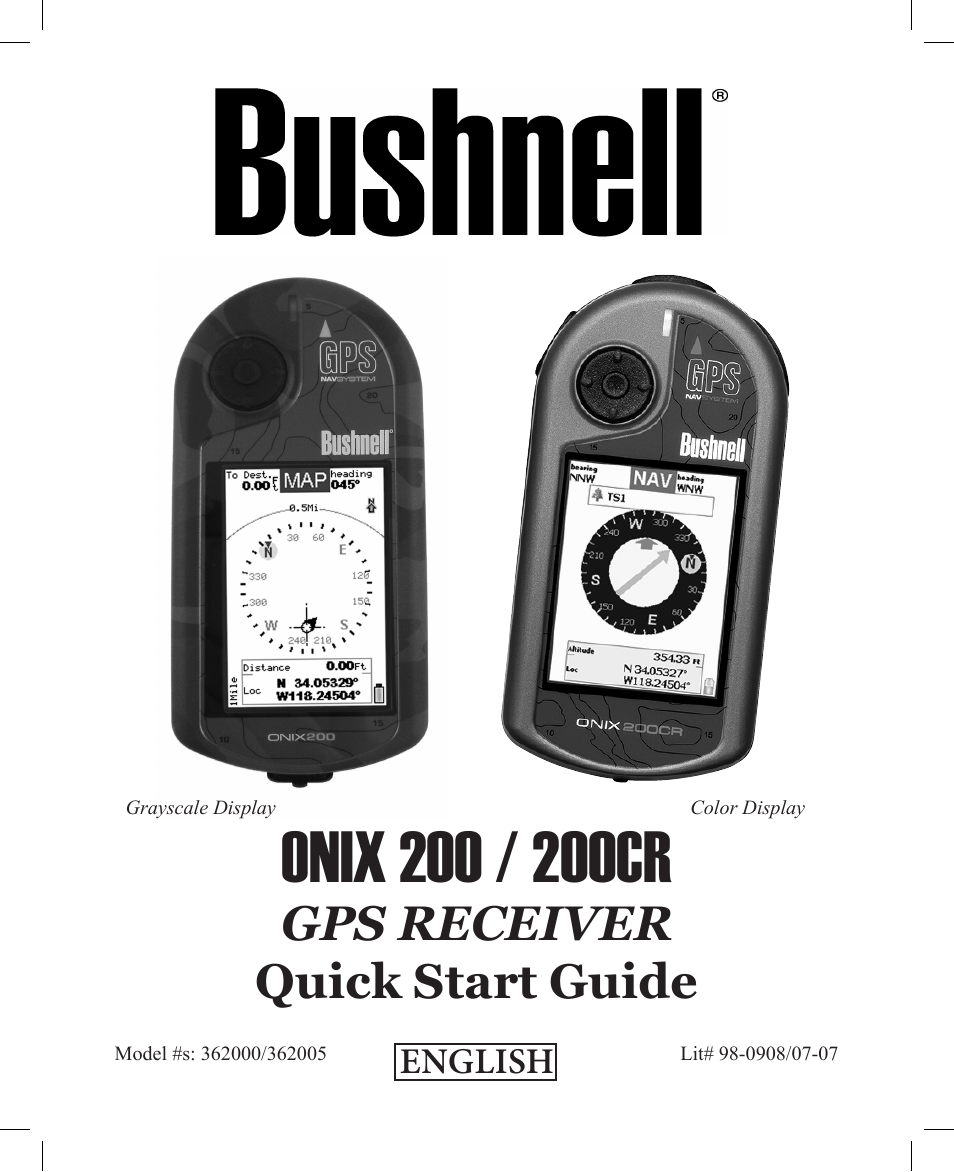 Bushnell 362000 User Manual | 28 pages