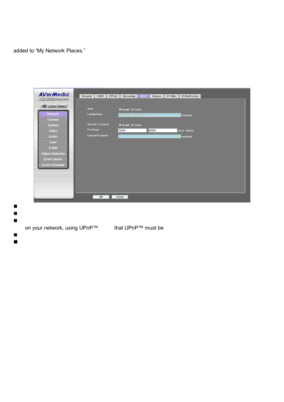 Upnp | AVer SF1311H-R User Manual | Page 29 / 77