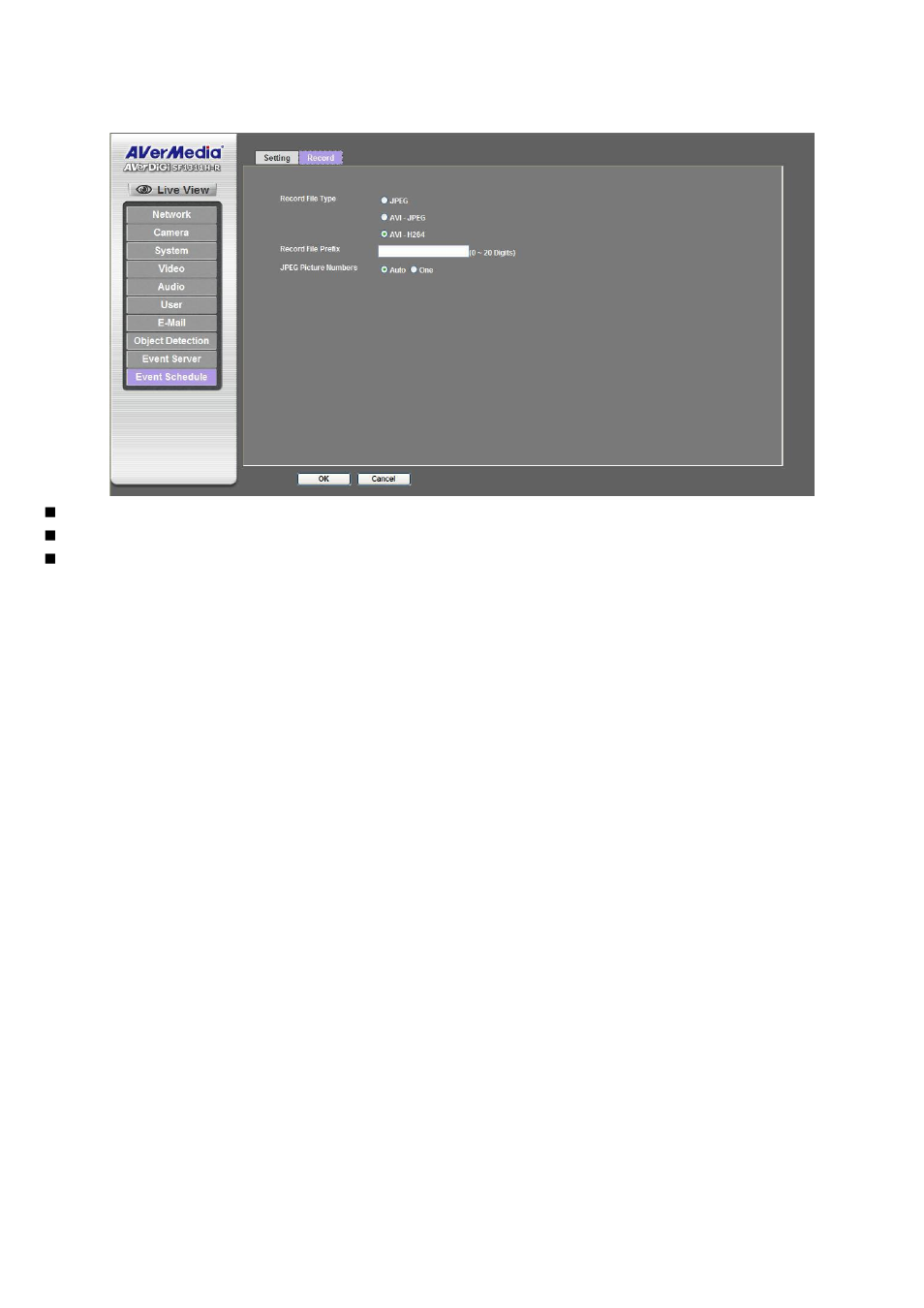 Record | AVer SF1311H-R User Manual | Page 52 / 77