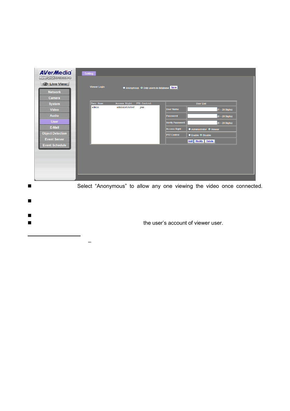 AVer SF1311H-B User Manual | Page 42 / 75