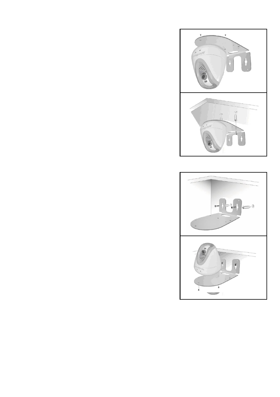 Ceiling mount wall mount, Ceiling mount, Wall mount | AVer SF1311H-CP User Manual | Page 10 / 80