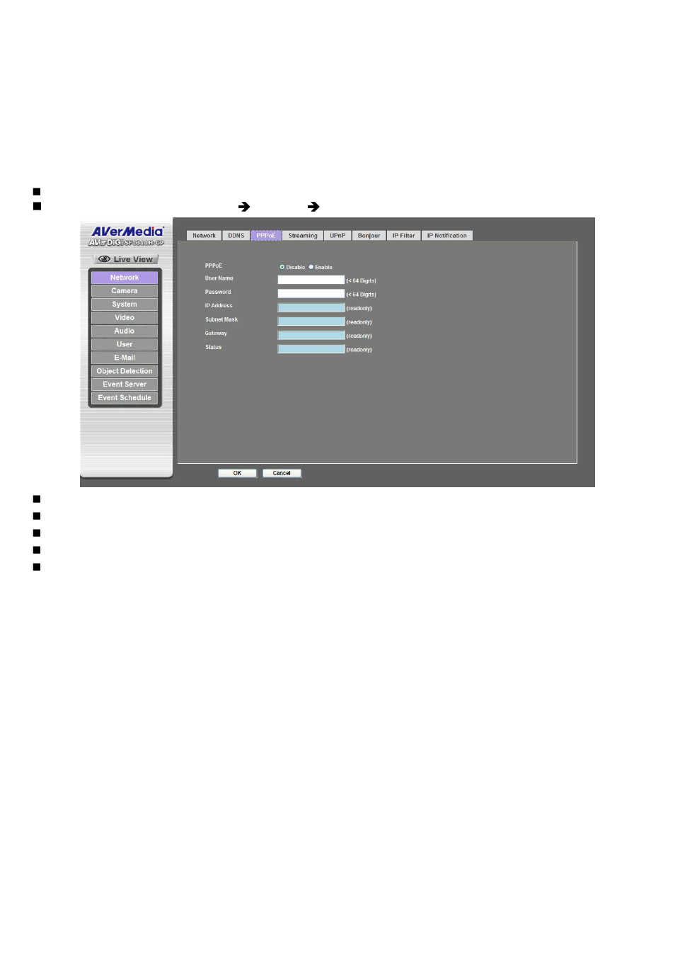 Pppoe | AVer SF1311H-CP User Manual | Page 33 / 80