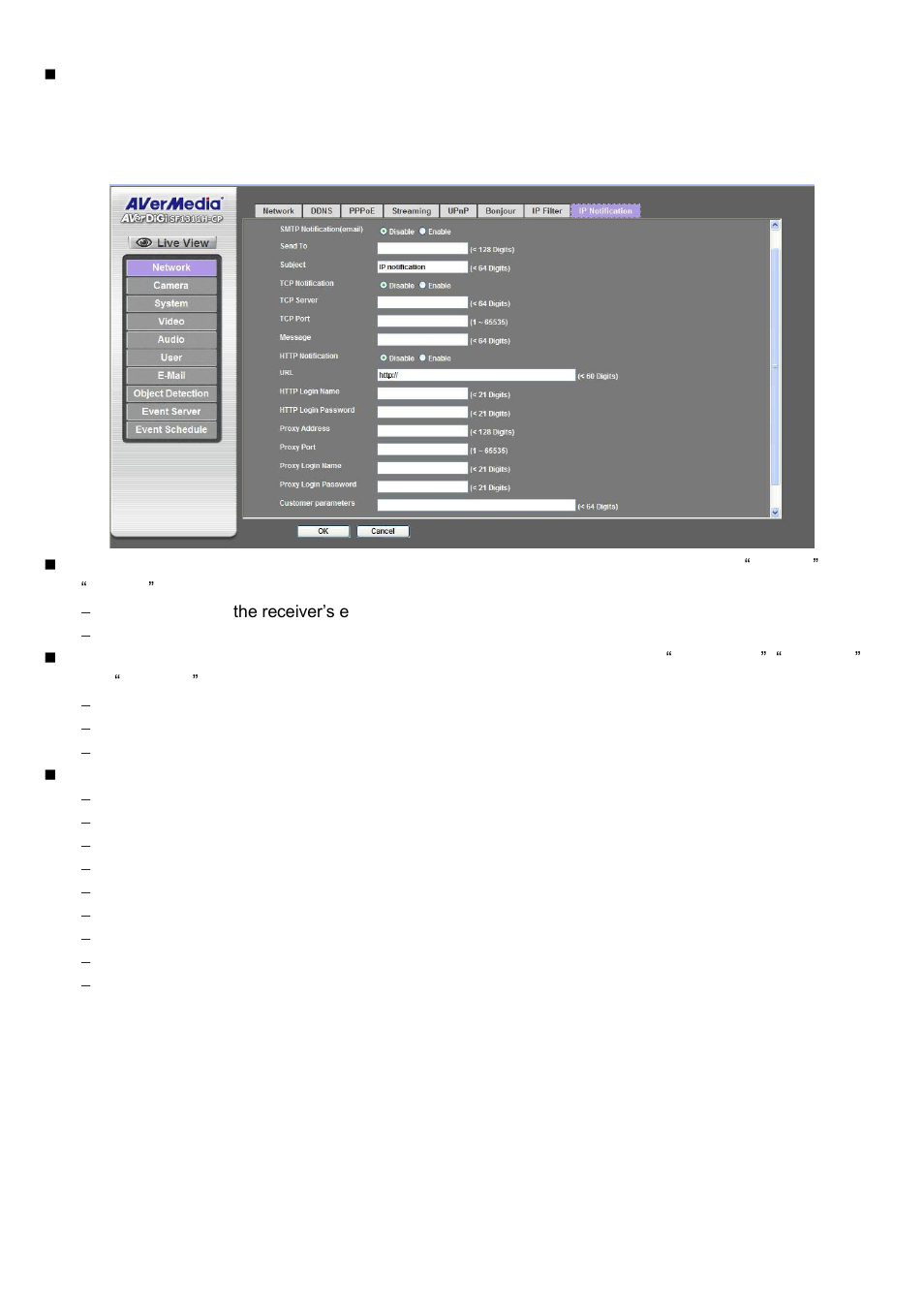 Ip notification | AVer SF1311H-CP User Manual | Page 37 / 80