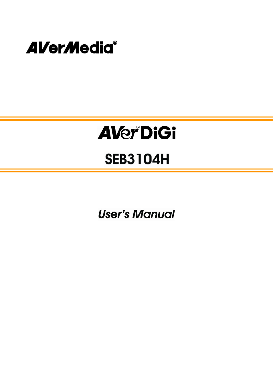 AVer SEB3104H User Manual | 101 pages