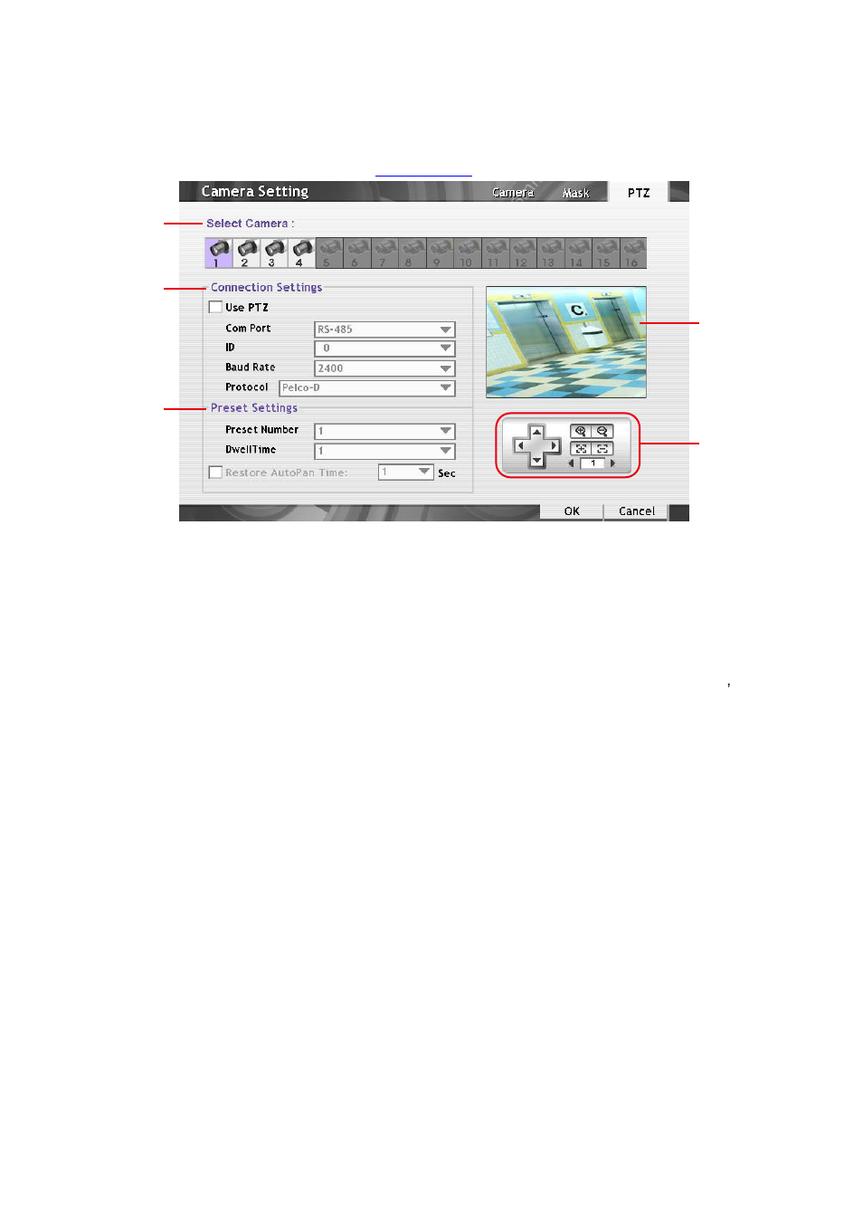 Ptz camera setting, 3 ptz camera setting | AVer SEB3104H User Manual | Page 42 / 101