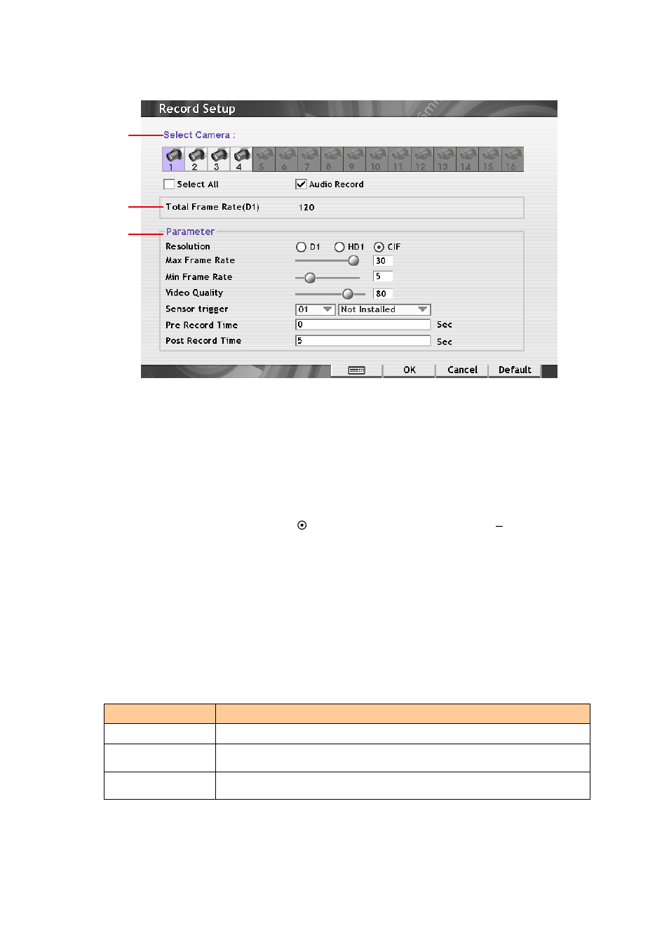 Chapter33, Framerate, Recording setup | 3 recording setup | AVer SEB3104H User Manual | Page 43 / 101