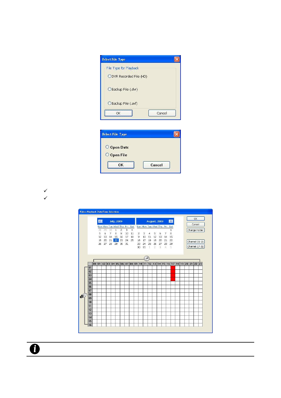 Chapter433, Playback backup file(*.dvr), Chapter 4.3.3 | 3 playback backup file(*.dvr) | AVer SEB3104H User Manual | Page 58 / 101