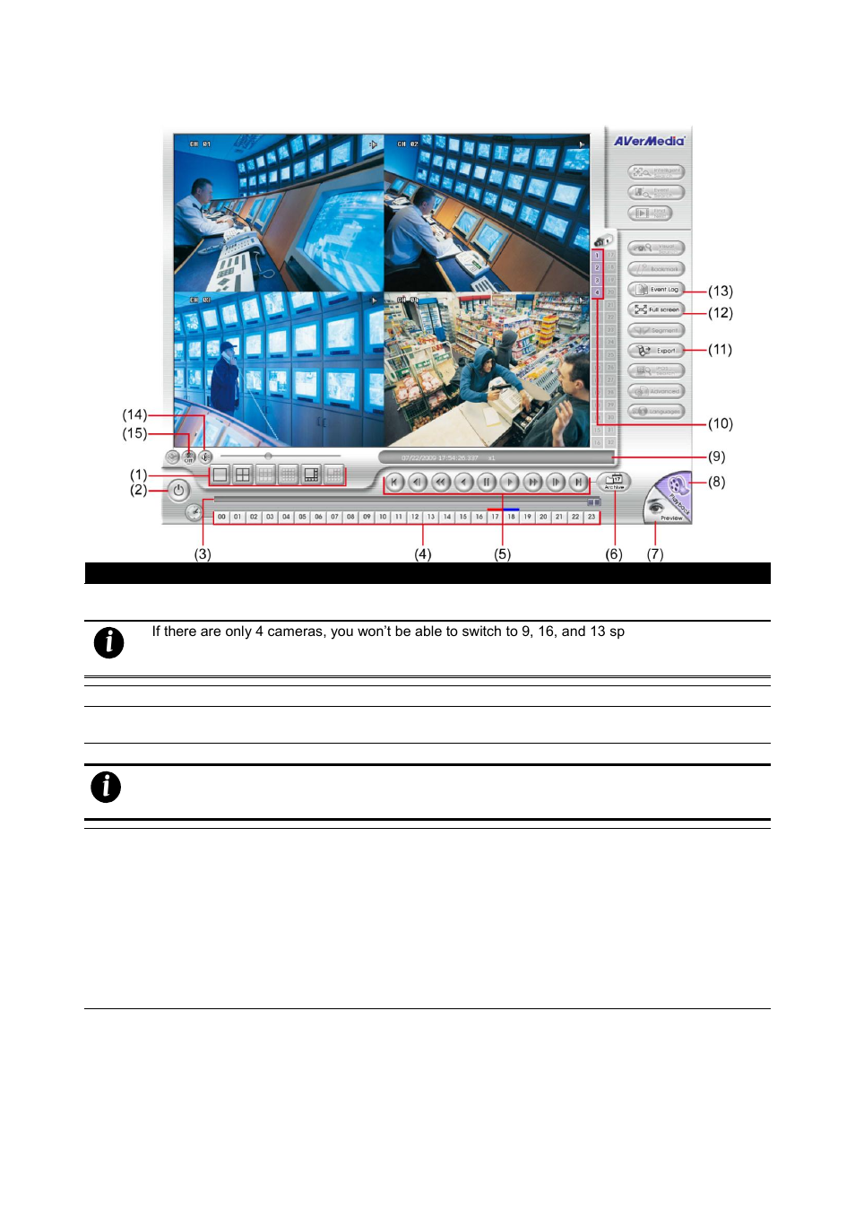 Familiarizing the realtime playback buttons, 3 familiarizing the realtime playback buttons | AVer SEB3104H User Manual | Page 90 / 101